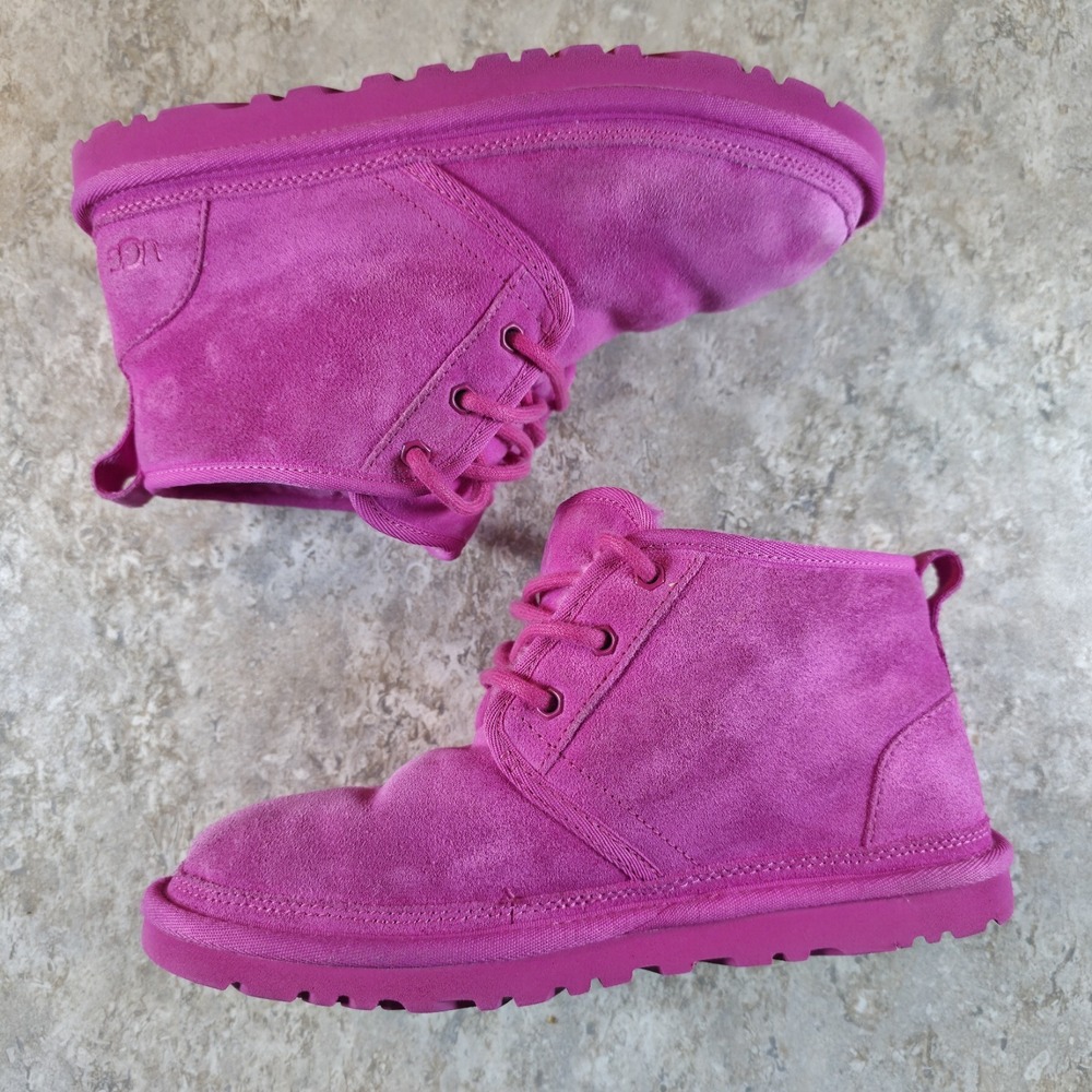 Ugg Neumel Chukka Boot Pink Sherpa Lined Women's Boots Pull On Size 8 - Picture 5 of 11